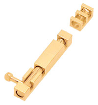 Brass Tower Bolts - Full Square Tower Bolt